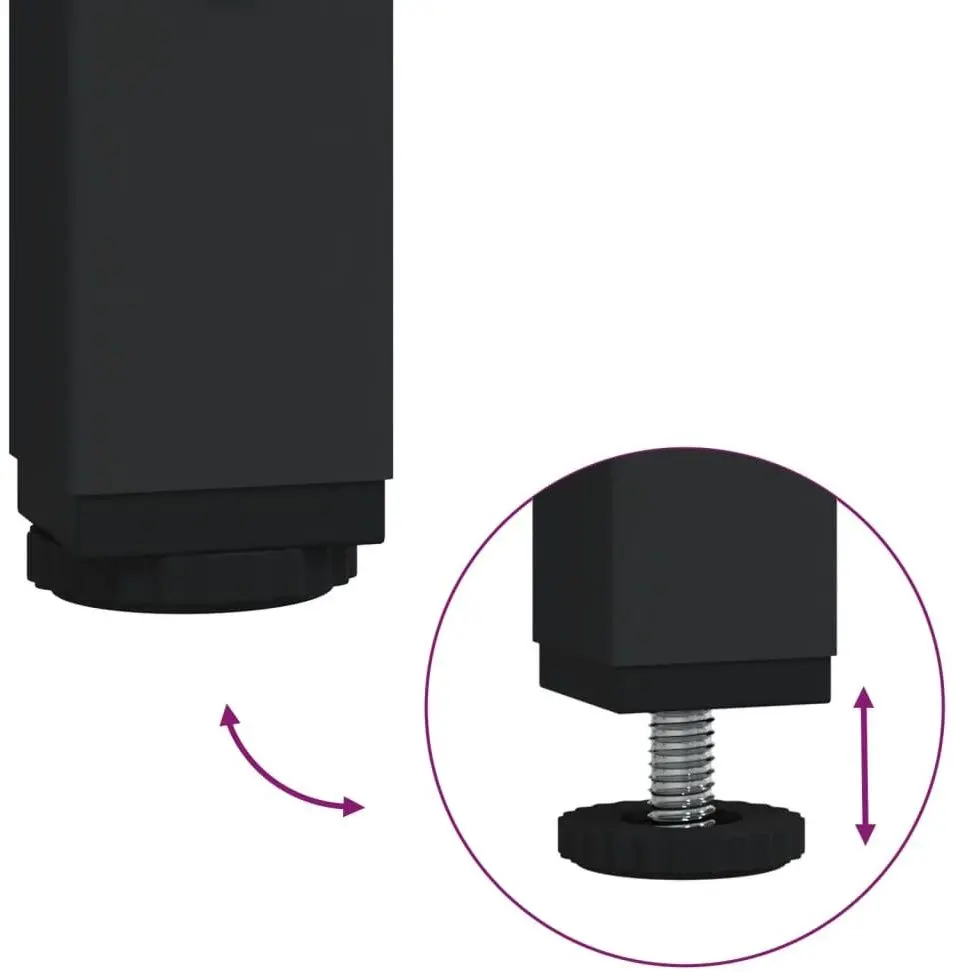 Cuier VidaXL 837866 (Brown Oak/Black)