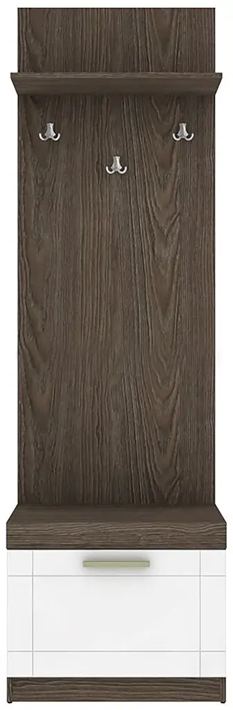 Cuier Yasen Tenessi MDF (Ilm Bergamo/White Gloss)