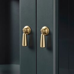 Servant Ikea Lommarp usi de sticla 86x199 (Albastru inchis-verde) Thumb