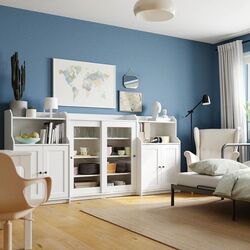 Tumba Ikea Hauga 2 usi 244x46x116 (Alb) Thumb