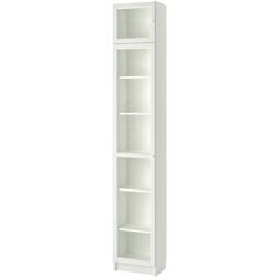Penal-vitrina Ikea Billy/Oxberg usa sticla 40x30x237 (Alb)