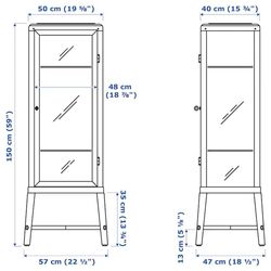 Vitrina Ikea Fabrikor 57x150 (Gri-verde) Thumb