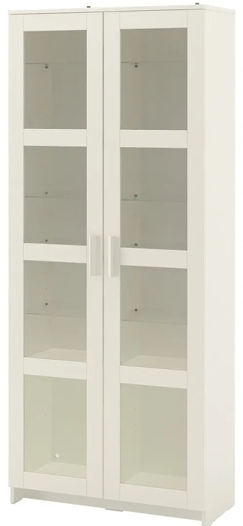 Vitrina Ikea Galant cu uşi de sticlă 80x190 (Alb)