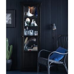 Vitrina Ikea Malsjo 60x40x186 (Negru) Thumb