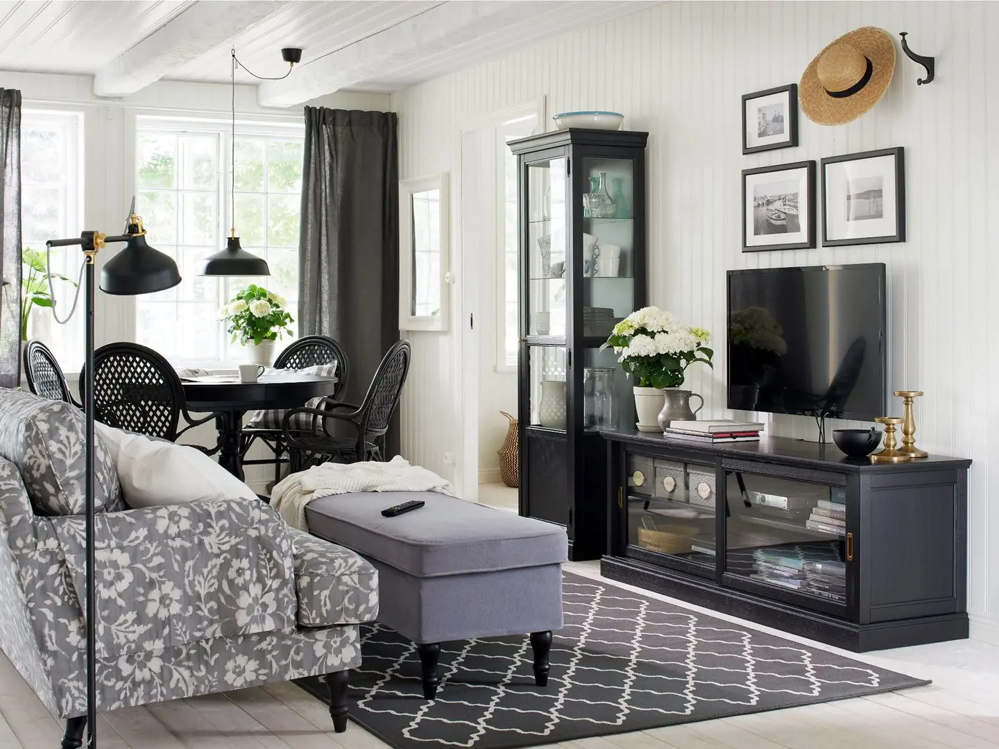 Vitrina Ikea Malsjo 60x40x186 (Negru) - 7