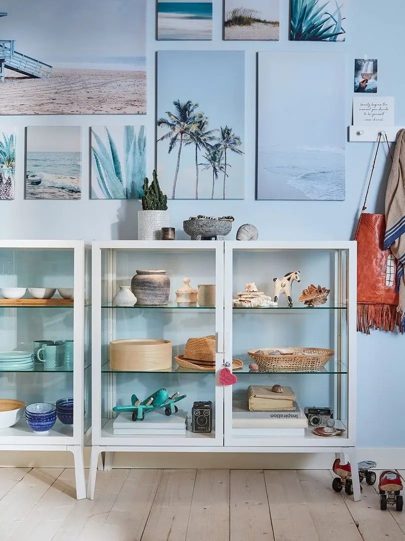 Vitrina Ikea Milsbo 101x100 (Alb)