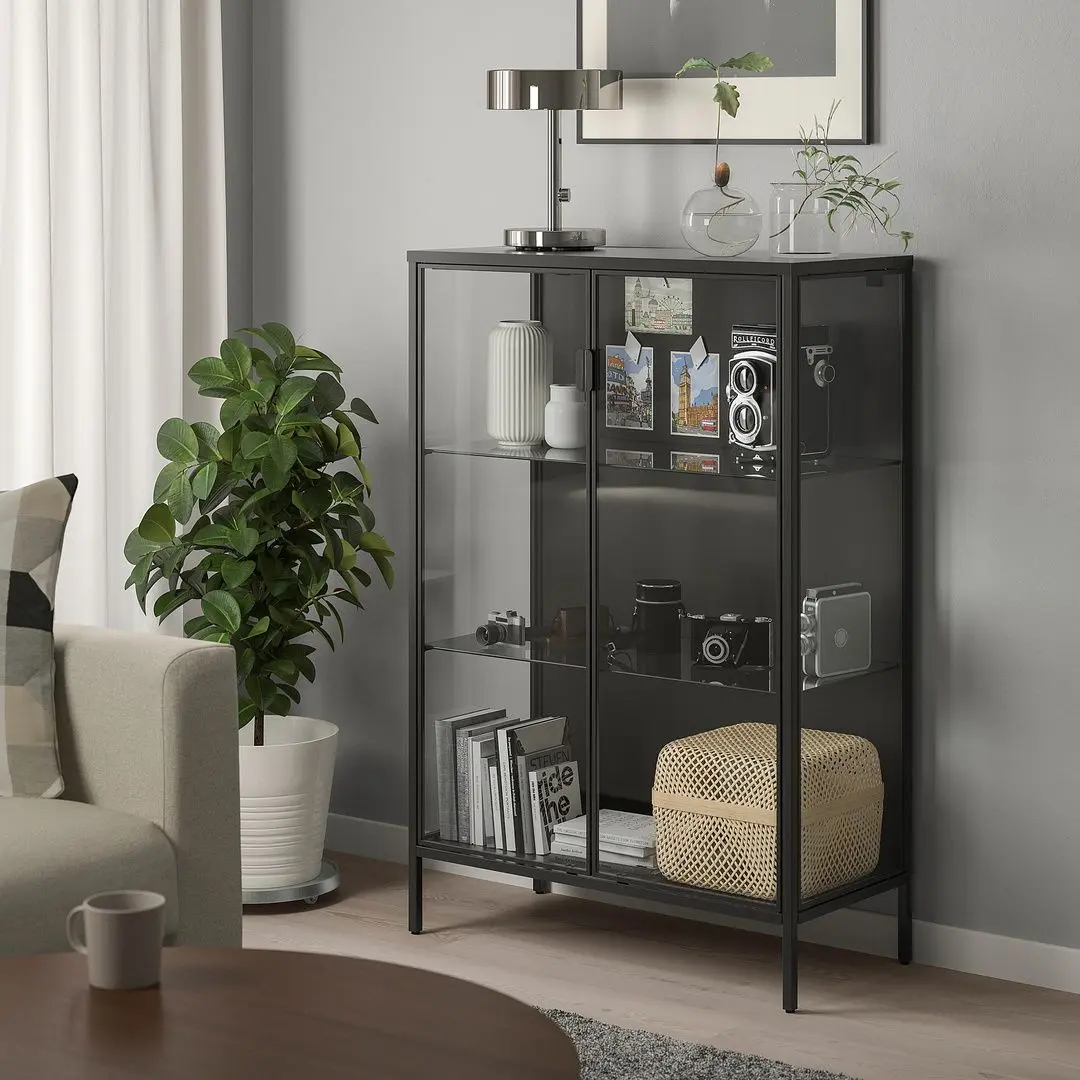 Vitrina Ikea Rudsta 80x37x120 (Antracit)