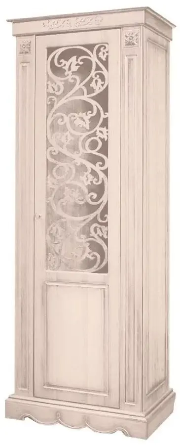 Dulap cu vitrina KMK 0435.11 Ameliya 1D Milk Oak (Dreapta)