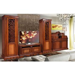 Dulap cu vitrina KMK 0435.11 Ameliya 1D Ekko Nut (Dreapta) Thumb