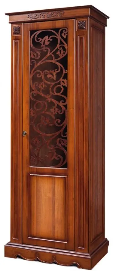 Dulap cu vitrina KMK 0435.11 Ameliya 1D Ekko Nut (Dreapta)