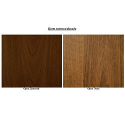 Шкаф с витриной КМК 0441.8 Баккара 2Д1Я Орех Донской/Орех Экко (Правая) Thumb