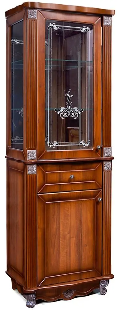 Dulap cu vitrina KMK 0441.8 Bakkara 2D1IA Ekko Nut (Stinga)