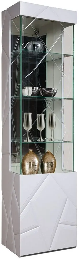 Vitrina КМК 0674.13 Kenzo White/White Gloss (Dreapta)