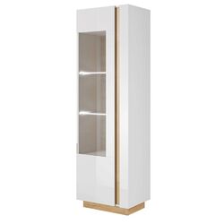 Витрина Mobhaus City 60 (White/Grandson Oak/White Gloss)