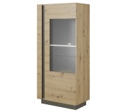 Vitrina Mobhaus City 72 (Artisan Oak/Graphite Gray)