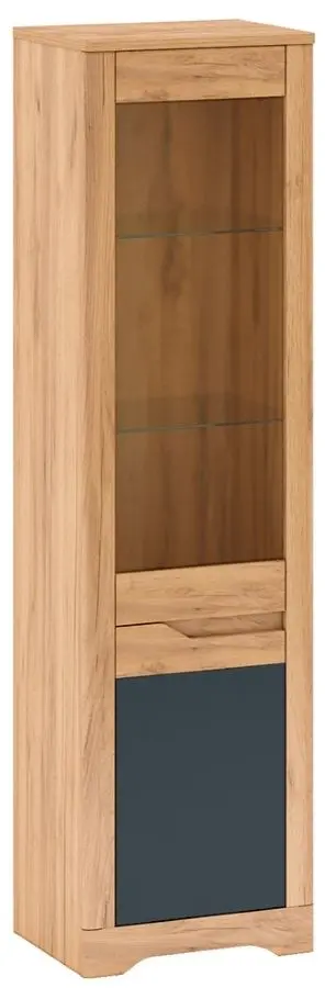 Витрина Mobhaus Fidel Right (Craft Oak Golden/Graphite Gray)