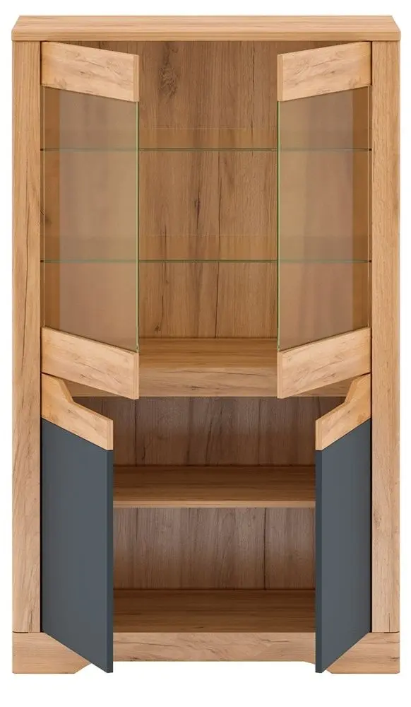Vitrina Mobhaus Fidel С (Craft Oak Golden/Graphite Gray)