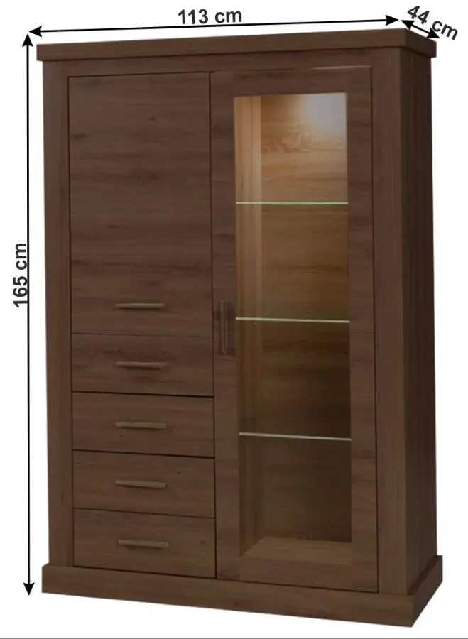 Vitrina Mobhaus Hilard AR3 (Stirling Oak)