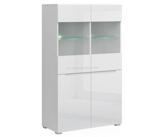 Тумба Mobhaus Jolk 2D2W (White/White Extra High Gloss)