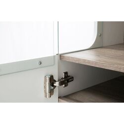 Витрина Mobhaus Lynatet Typ 01 (White Extra High Gloss/Sonoma Oak Dark) Thumb