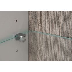 Витрина Mobhaus Lynatet Typ 01 (White Extra High Gloss/Sonoma Oak Dark) Thumb