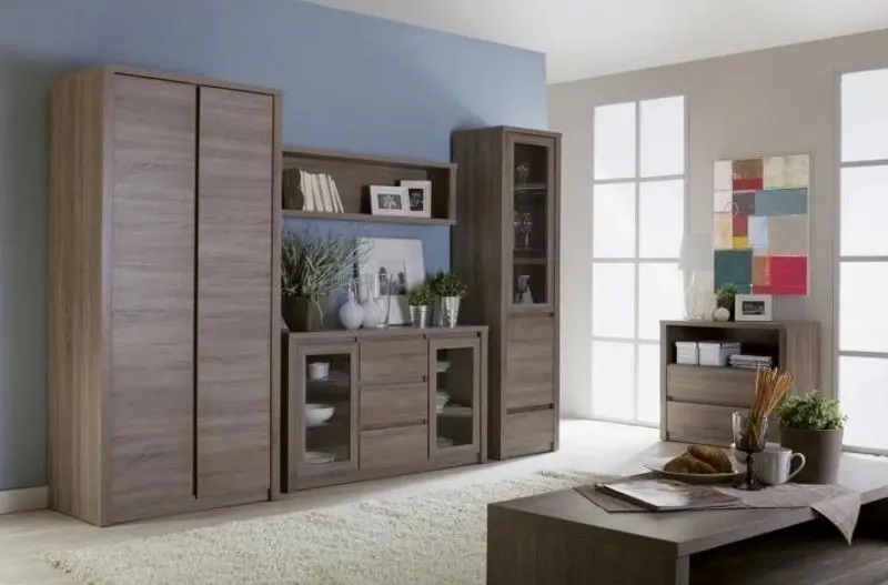 Penal-vitrina Mobhaus Montana W1D (Lefkas Oak)