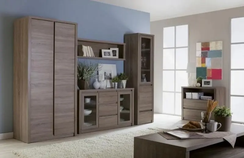 Vitrina Mobhaus Montana W2D (Lefkas Oak)