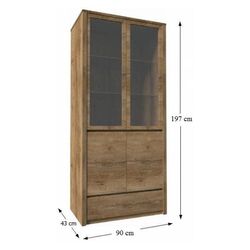 Vitrina Mobhaus Montana W2D (Lefkas Oak) Thumb