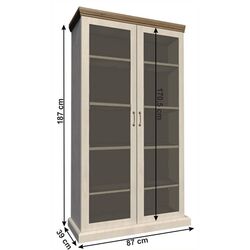 Vitrina Tempo Kondela Royal WS (Northern Pine/Wild Oak) Thumb