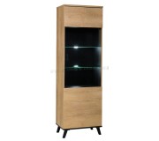 Vitrina Mobhaus Siran Typ 2 (Lefkas Oak/Black)