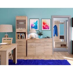 Penal-vitrina Mobhaus Teyo 1D1W1S (Sonoma Oak) Thumb