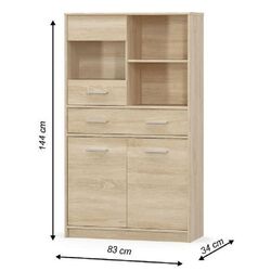 Тумба Mobhaus Teyo 2D1W1S/80 (Sonoma Oak) Thumb