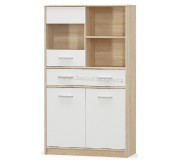 Тумба Mobhaus Teyo 2D1W1S/80 (White/Sonoma Oak)