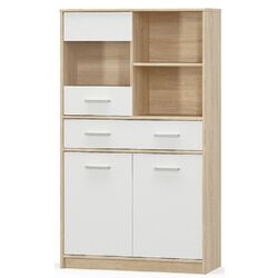 Tumba Mobhaus Teyo 2D1W1S/80 (White/Sonoma Oak)