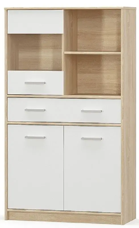 Tumba Mobhaus Teyo 2D1W1S/80 (White/Sonoma Oak)