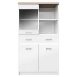 Dulap Tempo Kondela Topty Typ 02 2D1W1S/80 (White/Sonoma Oak)