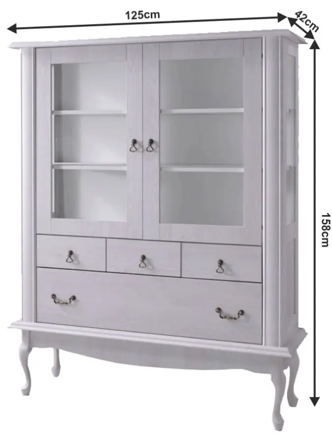 Vitrina Tempo Kondela Vilar DA5 (White Pine)