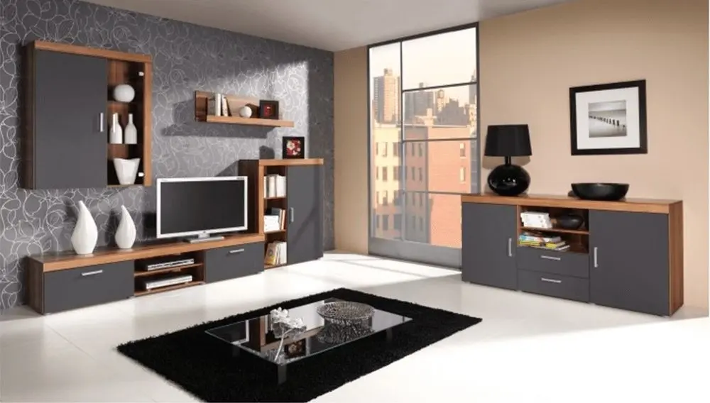 Vitrina suspendata Mobhaus Cheris 4 (Plum/Graphite Gray)