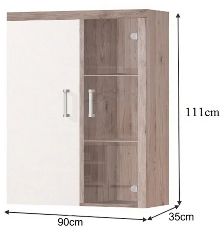 Витрина навесная Mobhaus Cheris 4 (San Marino/Cream)