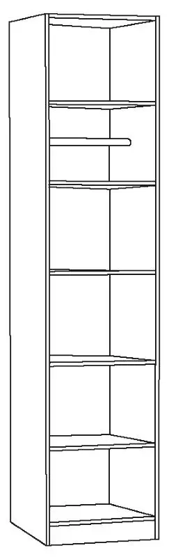 Пенал Mobi Ливерпуль 13.27 (Белый/Ясень Ваниль) - 4