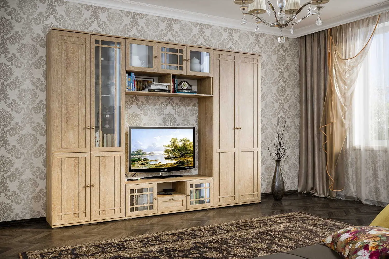 Dulap-vitrina Mobi Marko 03.261 Sonoma Oak (ad. 392)