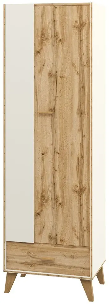 Шкаф комбинированный Неман Сканди МН-036-09 (Дуб Вотан/Белый)