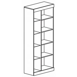 Vitrina Неман Vesta МН-130-02 (Sonoma Oak/Niagara Oak) Thumb