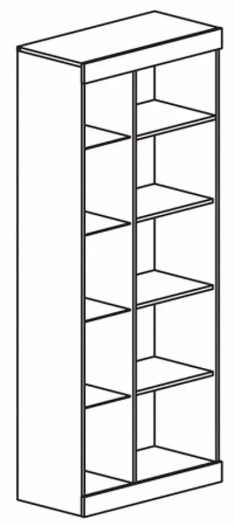 Vitrina Неман Vesta МН-130-02 (Sonoma Oak/Niagara Oak)