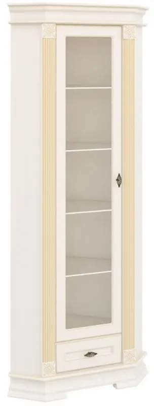 Vitrina de colt Неман Afina МН-222-04 (Cream/Patina)