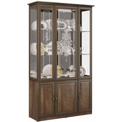 Шкаф-Витрина Олмеко Габриэлла 06.101 (Дуб Кальяри/Дуб Коньяк)