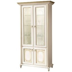 Витрина двухдверная Skay Верона Белый/Золото (без рисунка)