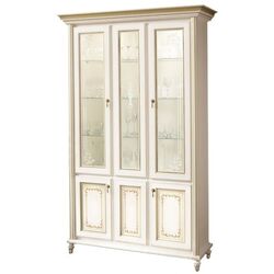 Витрина трехдверная Skay Верона Белый/Золото (без рисунка)