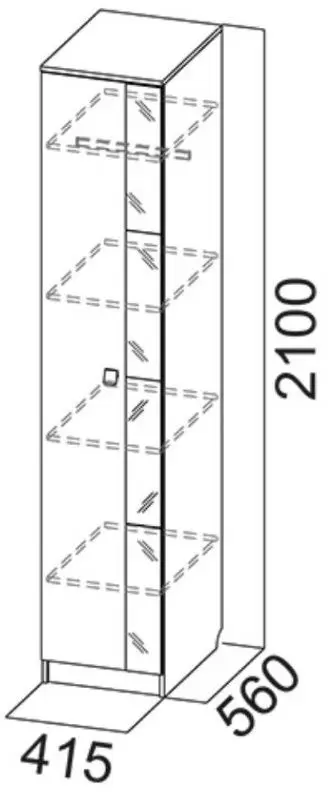 Penal SV-mebel Gamma-15 (Plum Vallis/Milky Oak) - 2