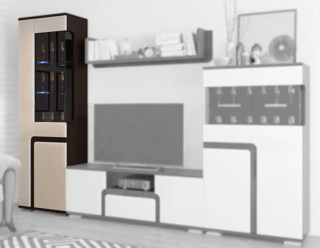 Vintrina SV-mebel Nota 25 600 (Wenge Oak/Pearl)